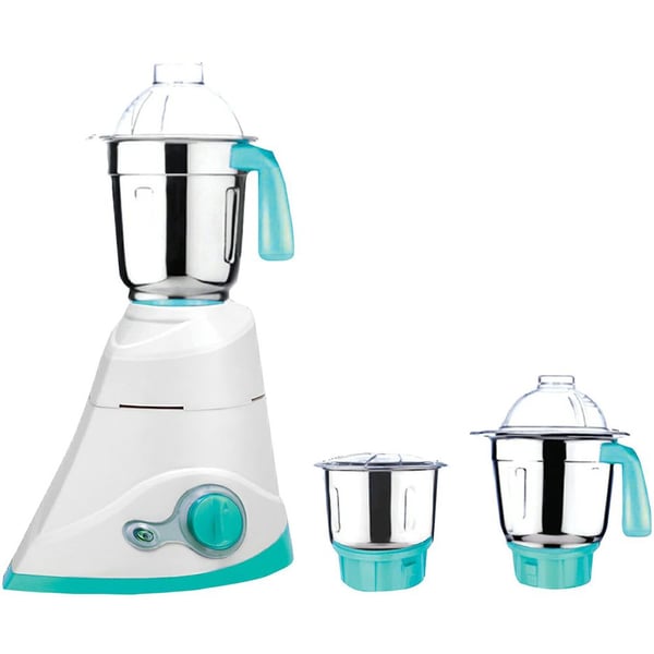 Sanford 3 In 1 Grinder Mixer SF5901GMBSA - BlueKitchen Appliances550 Watts Powerful Motor, Flow Breaker Design. 3 Speed control with a whip, 18000 RPM. 3 Food grade stainless steel jars with Durable polycarbonate lids. 100% Copper motor, Stainless steel b